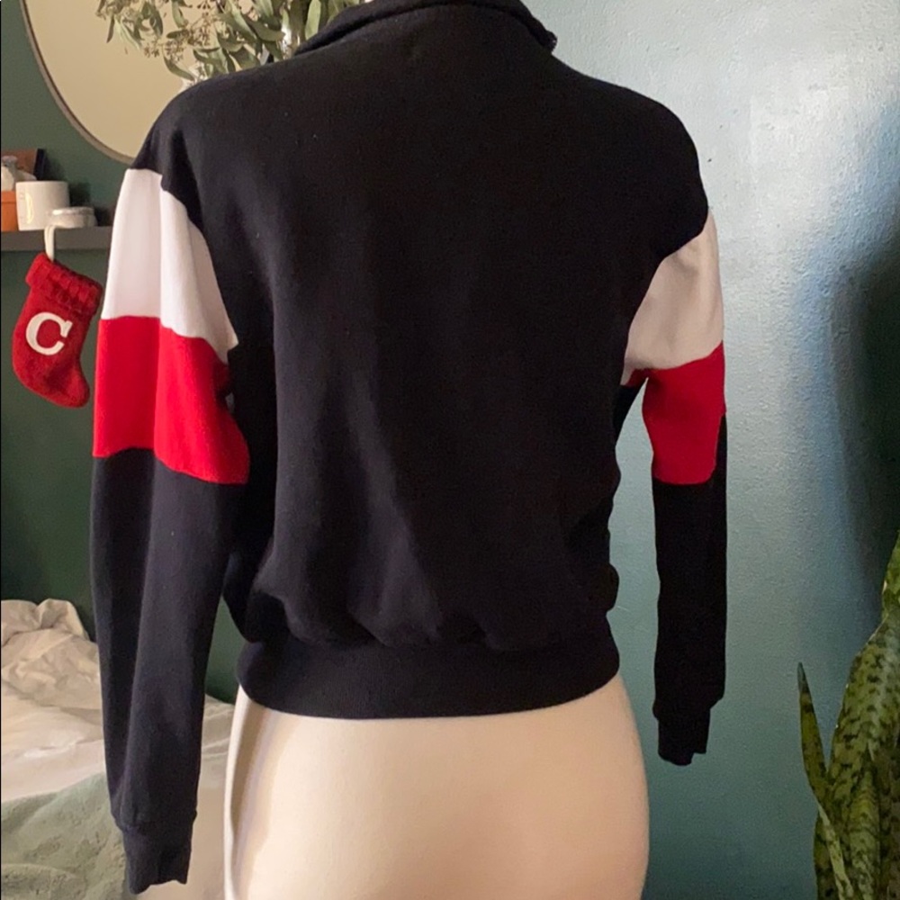 Color-block zip-up sweater - Picture 3 of 5